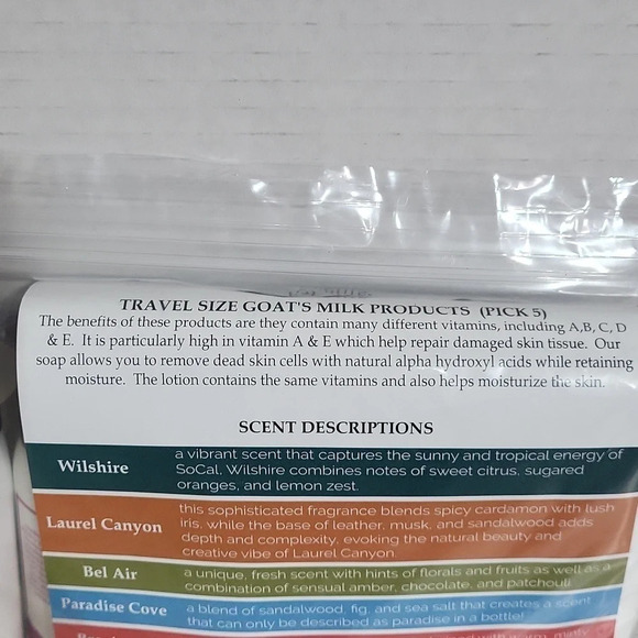 NEW Topanga Scents Trial‎ Size Goat's Milk Hand & Body Lotion Assorted Scents - Picture 2 of 5